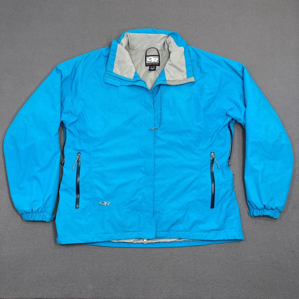 Outdoor Research Jacket Mens XL Blue Pertex‎ Shield Waterproof - Missing Hood